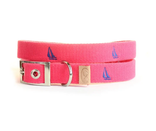 Sailboat Embroidered Collar